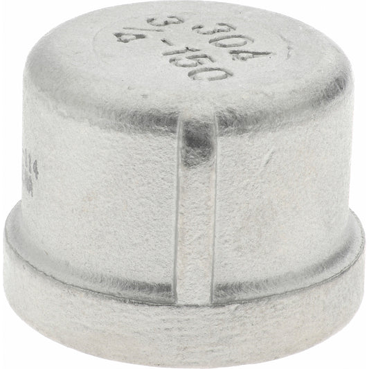 Value Collection 4CB3/4 Pipe End Cap 3/4" Fitting, 304 Stainless Steel
