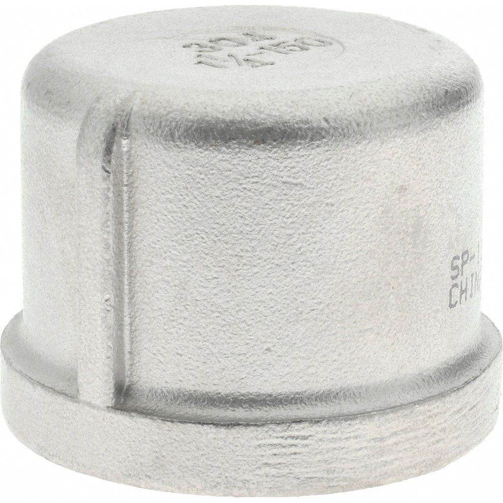 Value Collection 4CB11/4 Pipe End Cap 1-1/4" Fitting, 304 Stainless Steel
