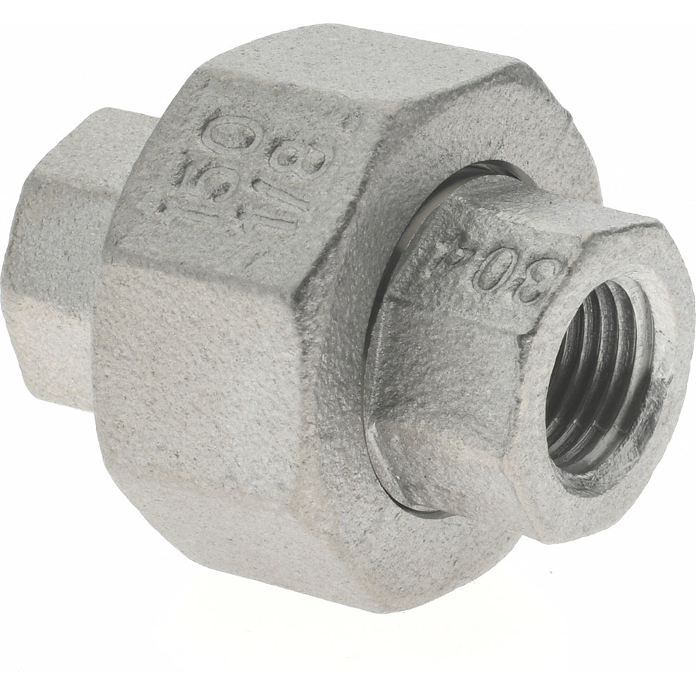 Merit Brass K487-02 Pipe Union 1/8", 304 Stainless Steel