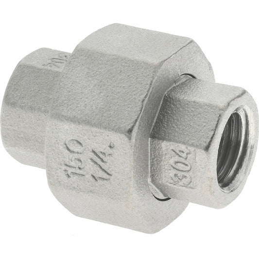 Merit Brass K487-04 Pipe Union 1/4", 304 Stainless Steel
