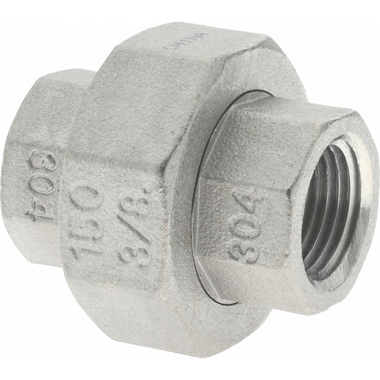 Merit Brass K487-06 Pipe Union 3/8", 304 Stainless Steel