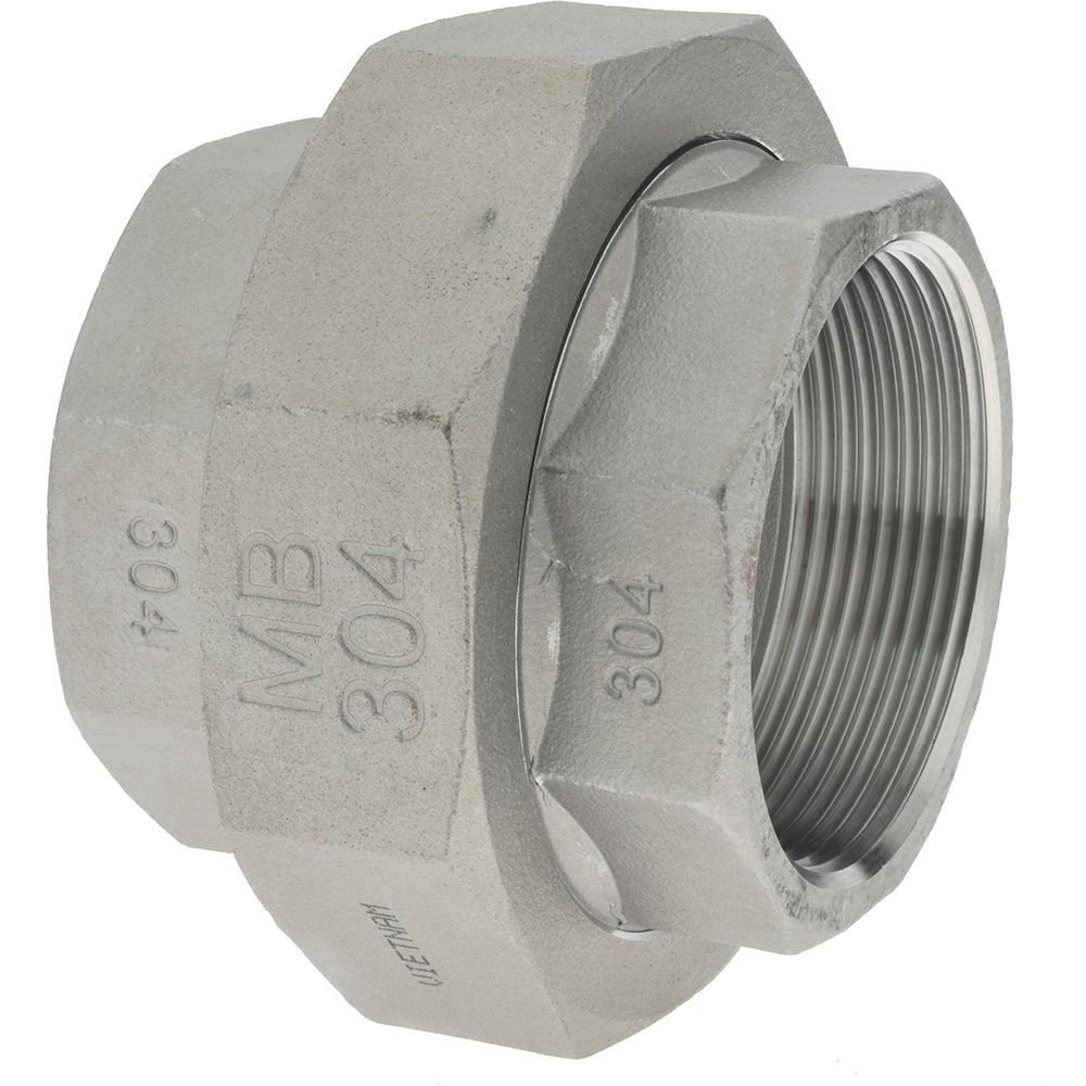 Merit Brass K487-32 Pipe Union 2", 304 Stainless Steel