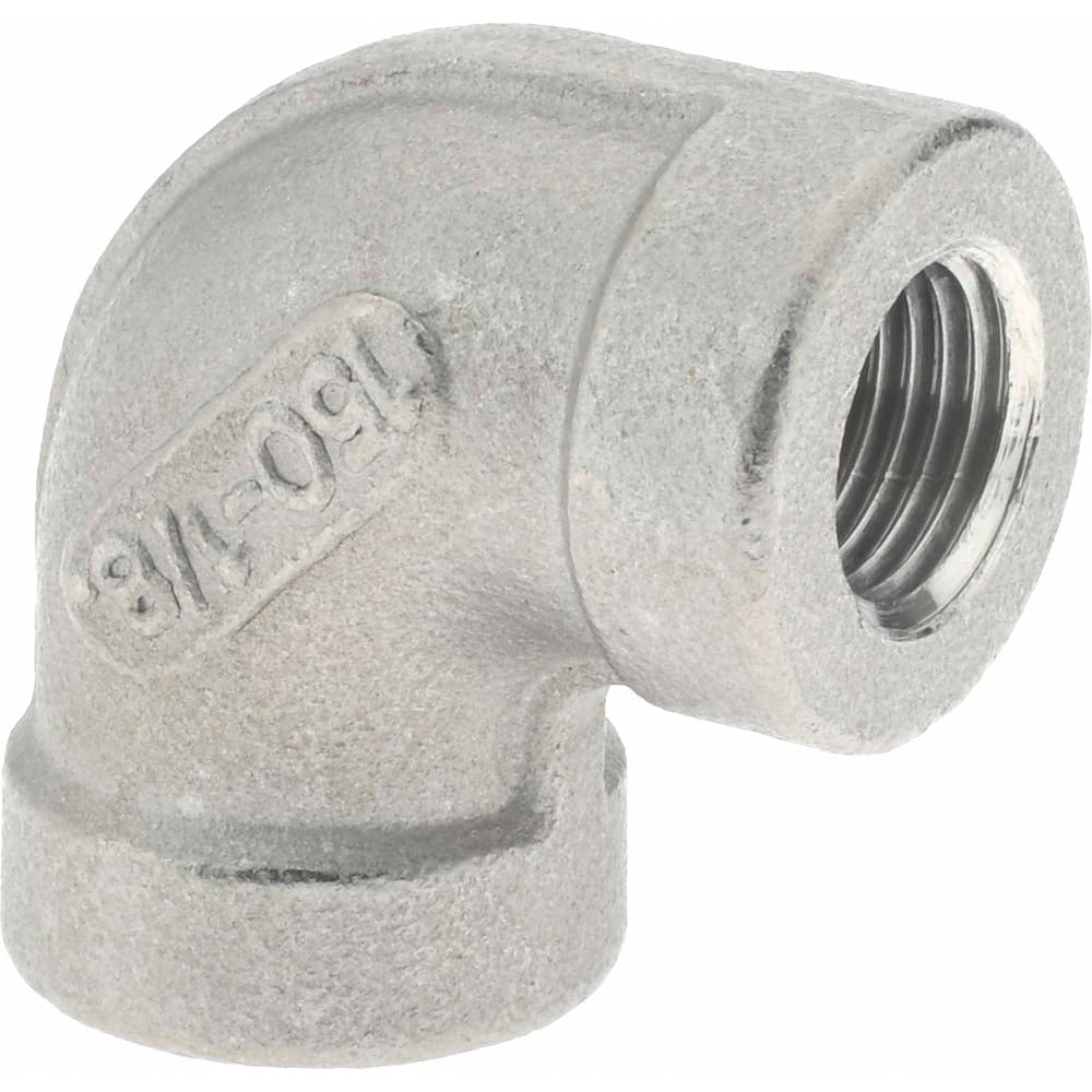 Merit Brass K601-02 Pipe 90 deg Elbow 1/8", 316 Stainless Steel