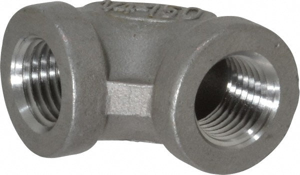 Merit Brass K601-04 Pipe 90 deg Elbow 1/4", 316 Stainless Steel
