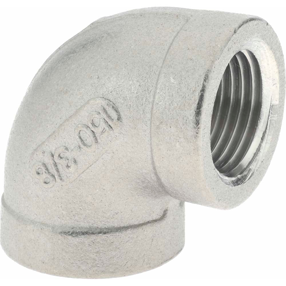 Merit Brass K601-06 Pipe 90 deg Elbow 3/8", 316 Stainless Steel