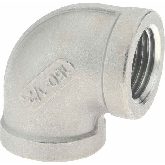 Merit Brass K601-08 Pipe 90 deg Elbow 1/2", 316 Stainless Steel