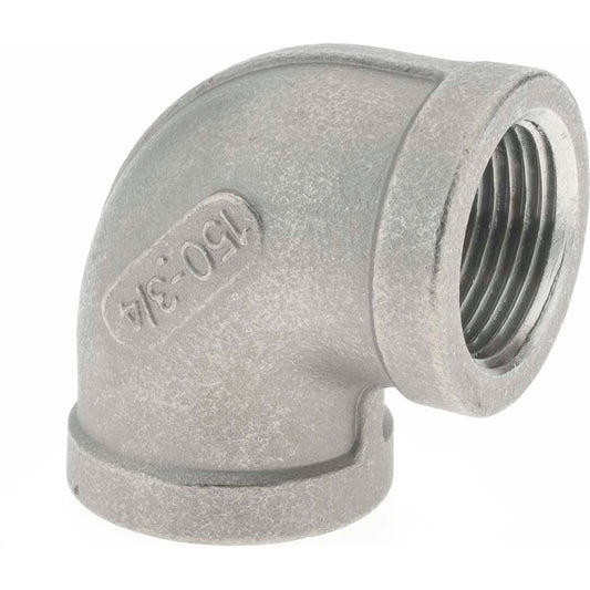 Merit Brass K601-12 Pipe 90 deg Elbow 3/4", 316 Stainless Steel