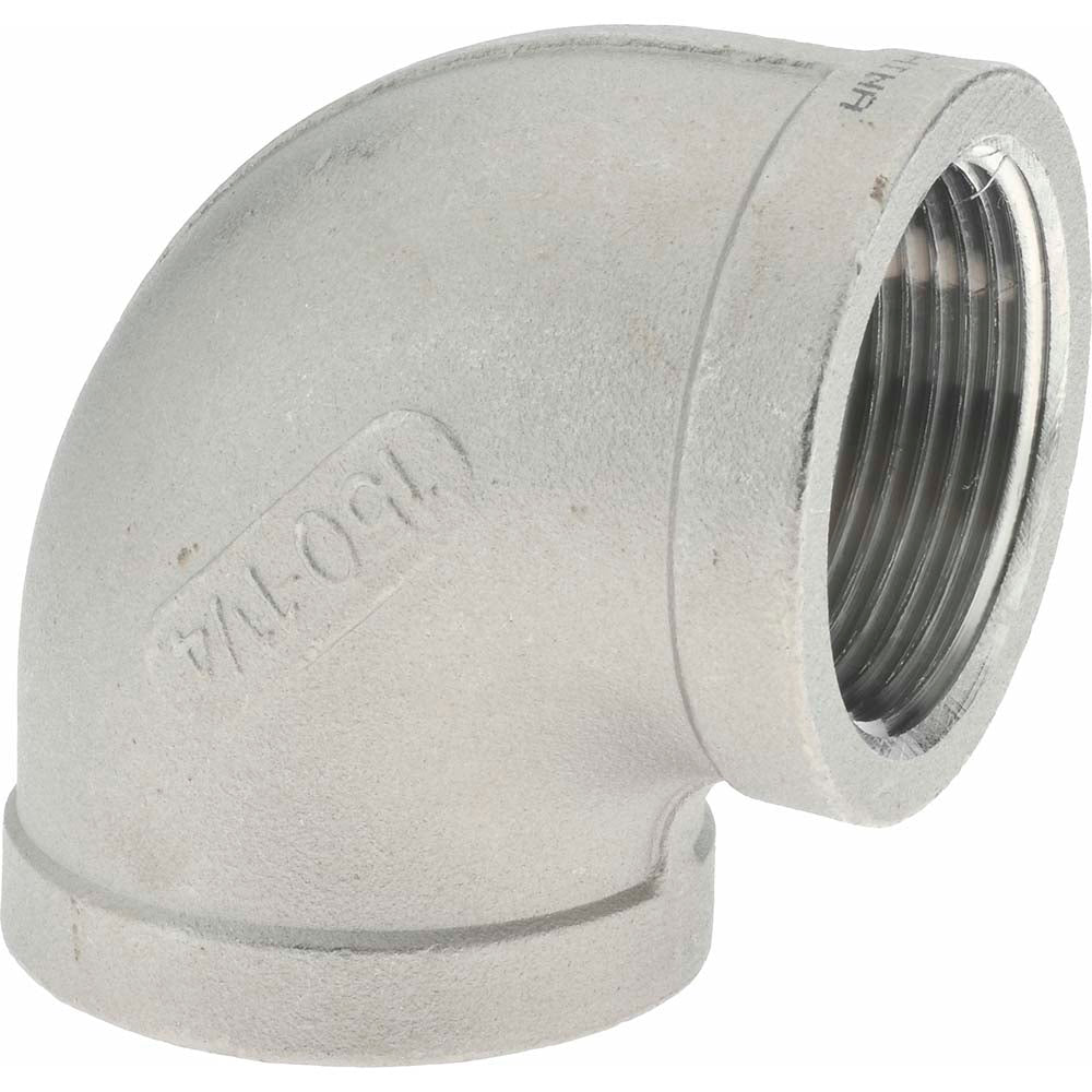 Merit Brass K601-20 Pipe 90 deg Elbow 1-1/4", 316 Stainless Steel