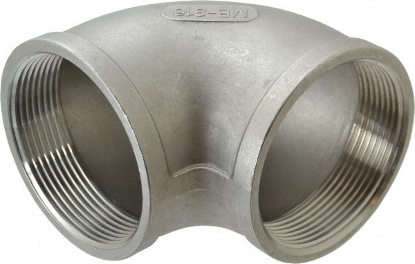 Merit Brass K601-48 Pipe 90 deg Elbow 3", 316 Stainless Steel