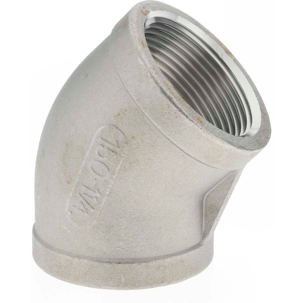 Merit Brass K602-20 Pipe 45 deg Elbow 1-1/4", 316 Stainless Steel