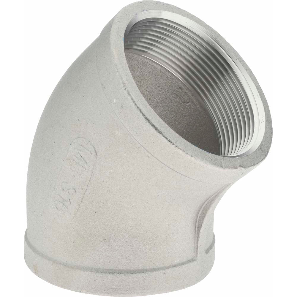 Merit Brass K602-32 Pipe 45 deg Elbow 2", 316 Stainless Steel