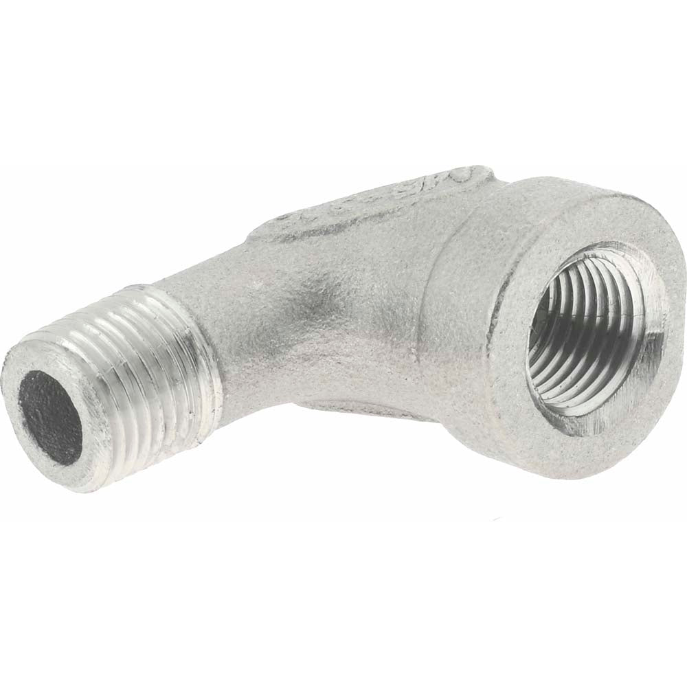 Merit Brass K603-02 Pipe 90 deg Street Elbow 1/8", 316 Stainless Steel