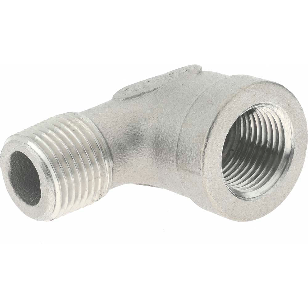 Merit Brass K603-06 Pipe 90 deg Street Elbow 3/8", 316 Stainless Steel