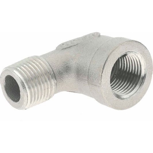 Merit Brass K603-06 Pipe 90 deg Street Elbow 3/8", 316 Stainless Steel