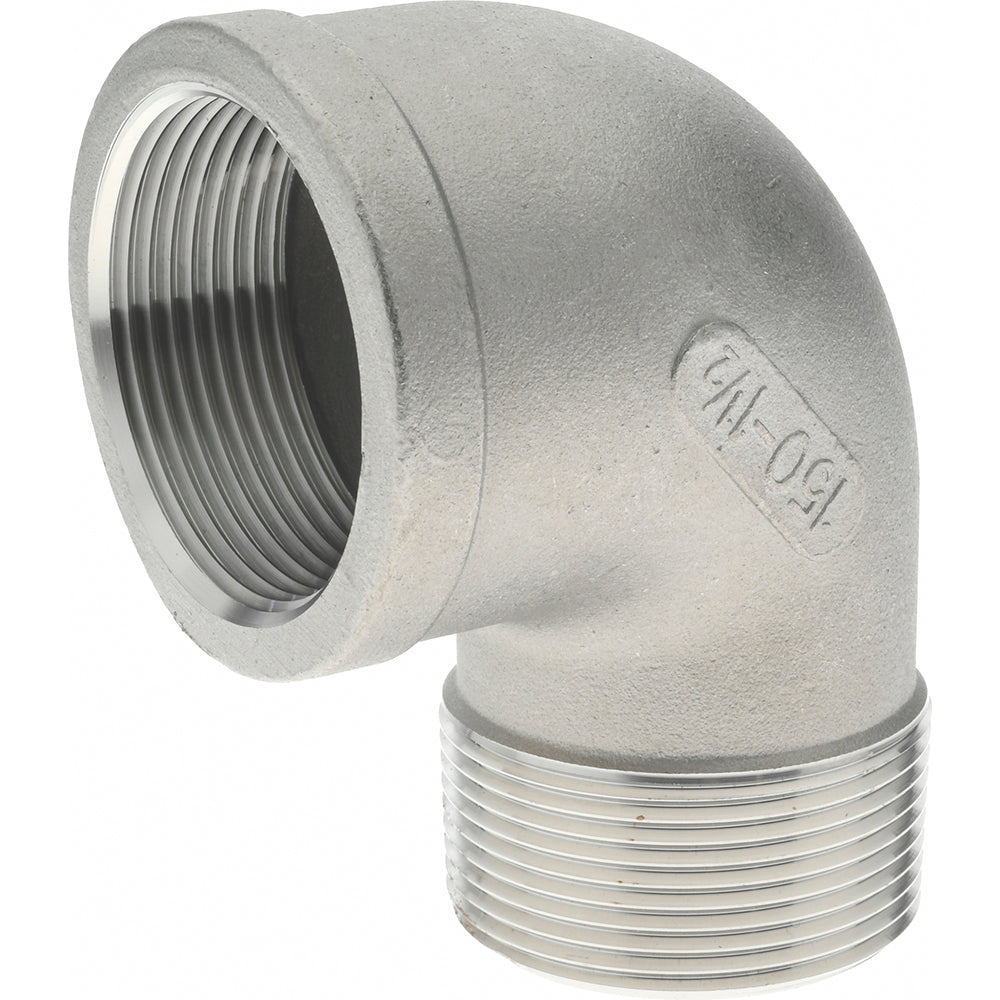 Merit Brass K603-24 Pipe 90 deg Street Elbow 1-1/2", 316 Stainless Steel
