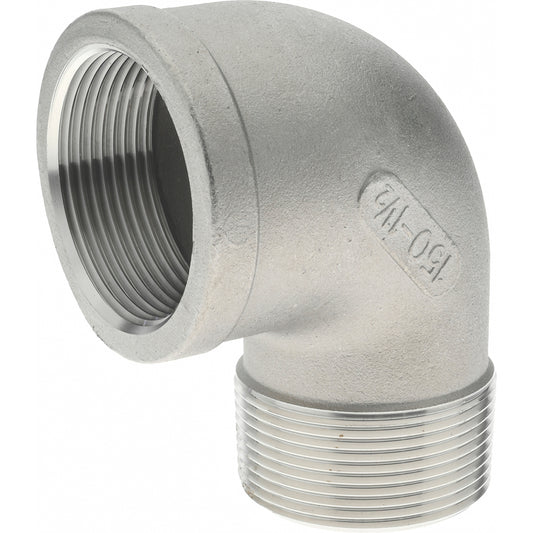 Merit Brass K603-24 Pipe 90 deg Street Elbow 1-1/2", 316 Stainless Steel