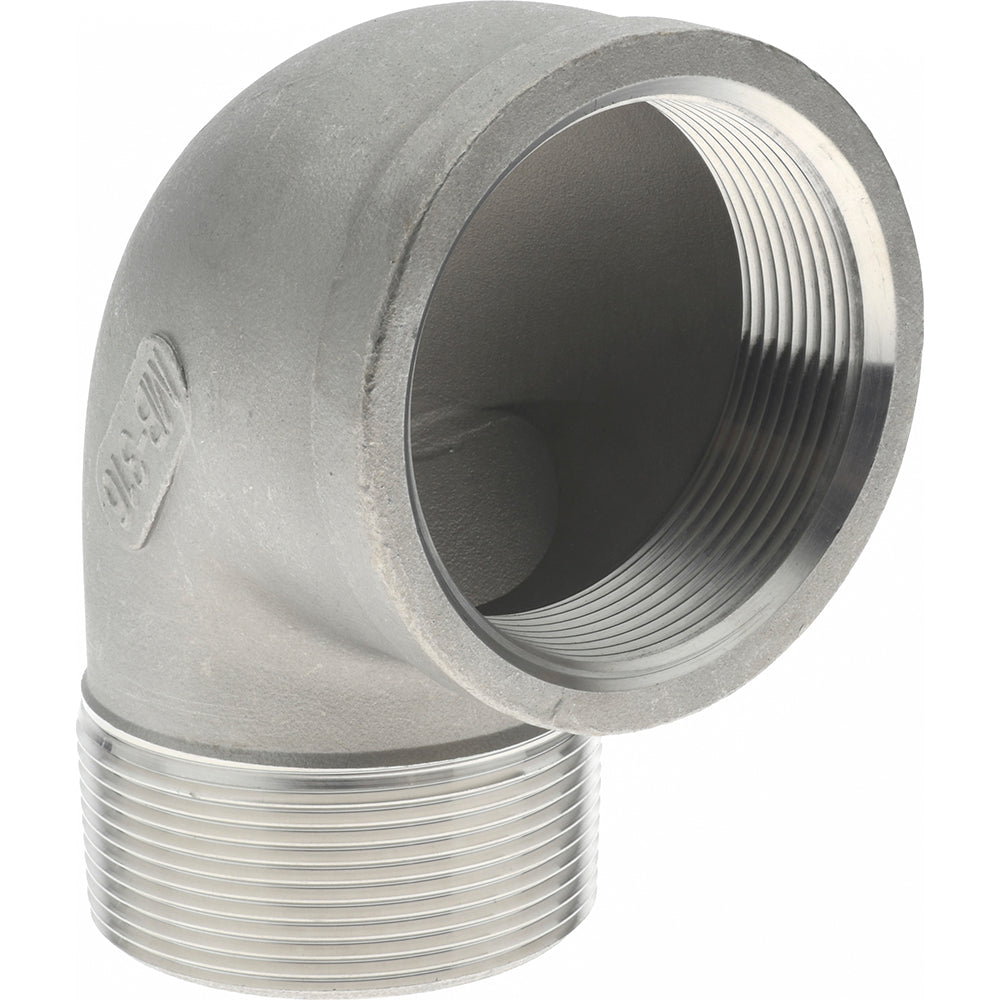 Merit Brass K603-32 Pipe 90 deg Street Elbow 2", 316 Stainless Steel