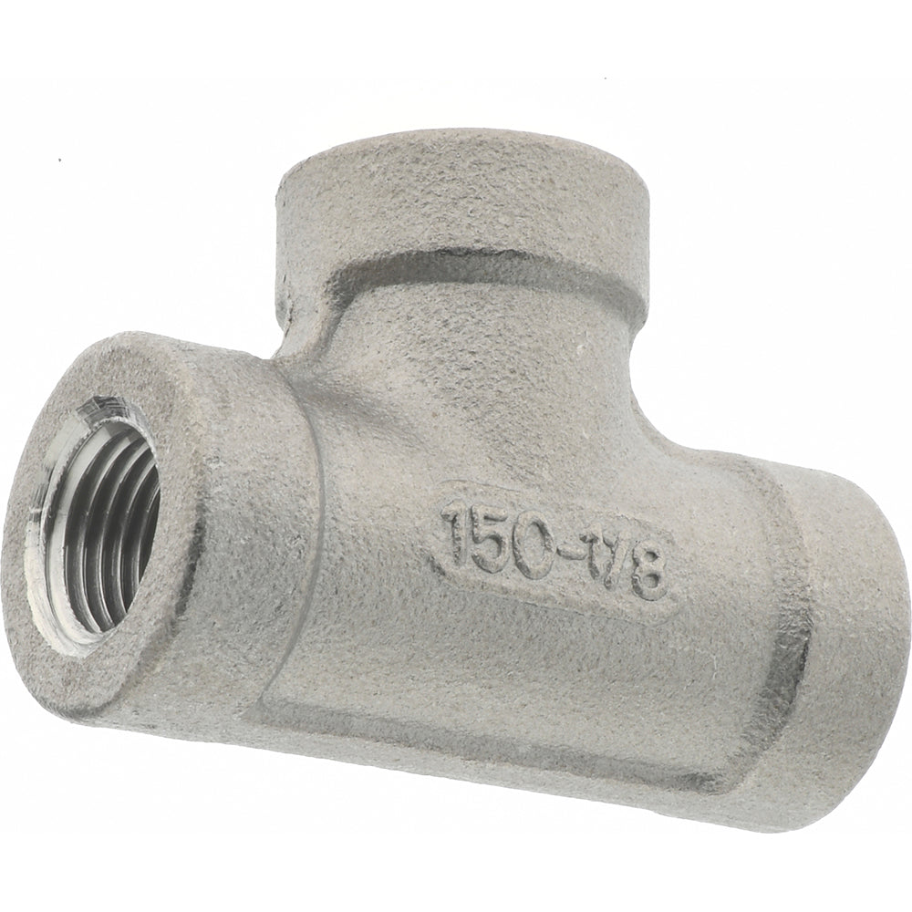 Merit Brass K606-02 Pipe Tee 1/8", 316 Stainless Steel