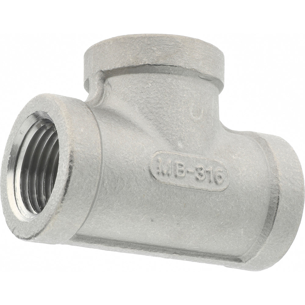 Merit Brass K606-08 Pipe Tee 1/2", 316 Stainless Steel