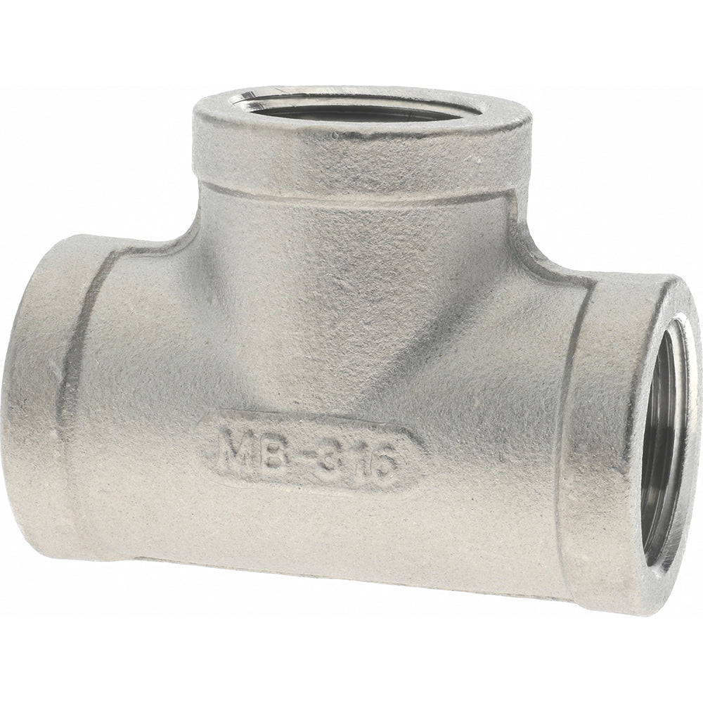 Merit Brass K606-12 Pipe Tee 3/4", 316 Stainless Steel