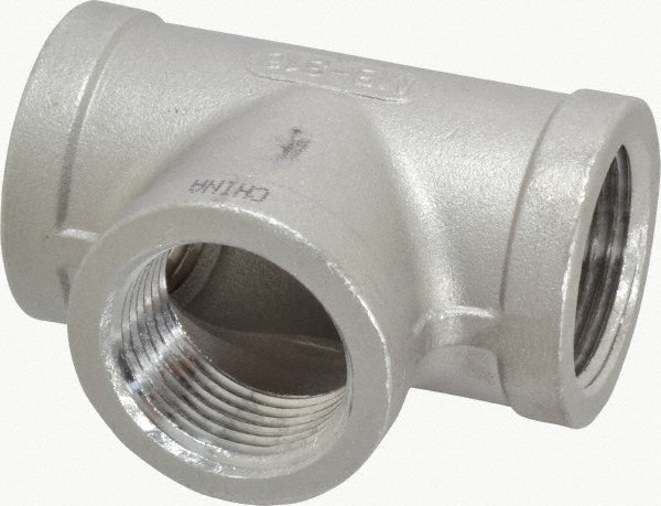 Merit Brass K606-16 Pipe Tee 1", 316 Stainless Steel