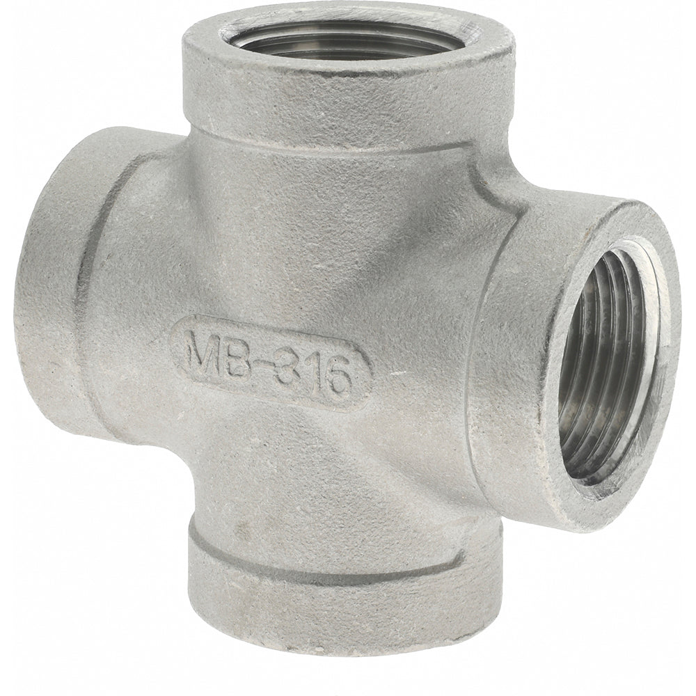 Merit Brass K610-12 Pipe Cross 3/4", 316 Stainless Steel