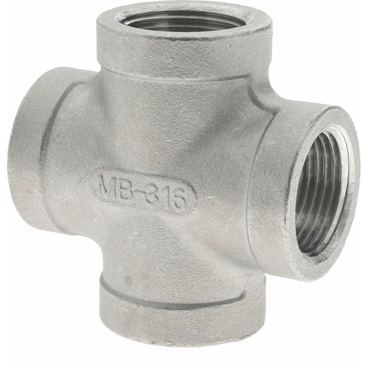 Merit Brass K610-12 Pipe Cross 3/4", 316 Stainless Steel