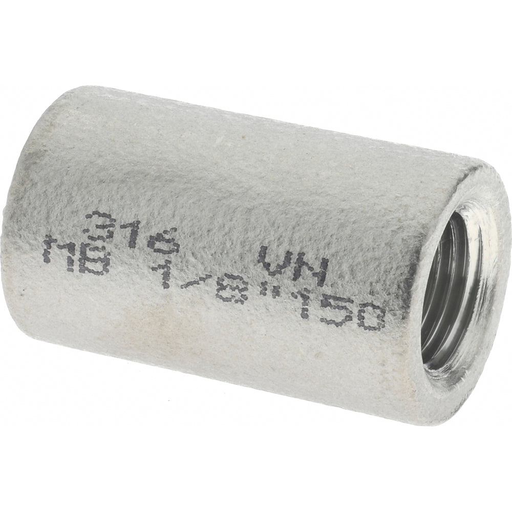 Merit Brass K611-02 Pipe Coupling 1/8", 316 Stainless Steel