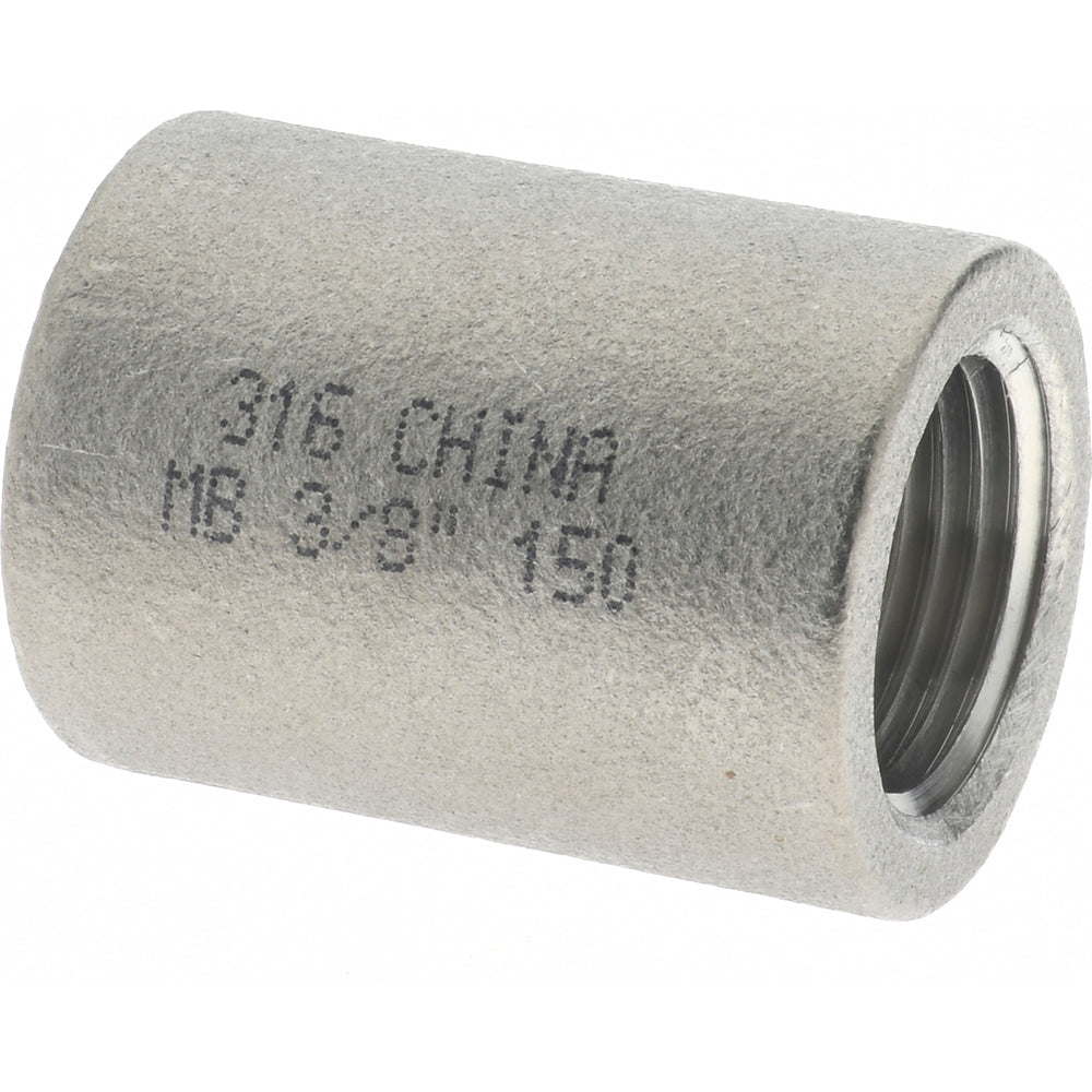 Merit Brass K611-06 Pipe Coupling 3/8", 316 Stainless Steel