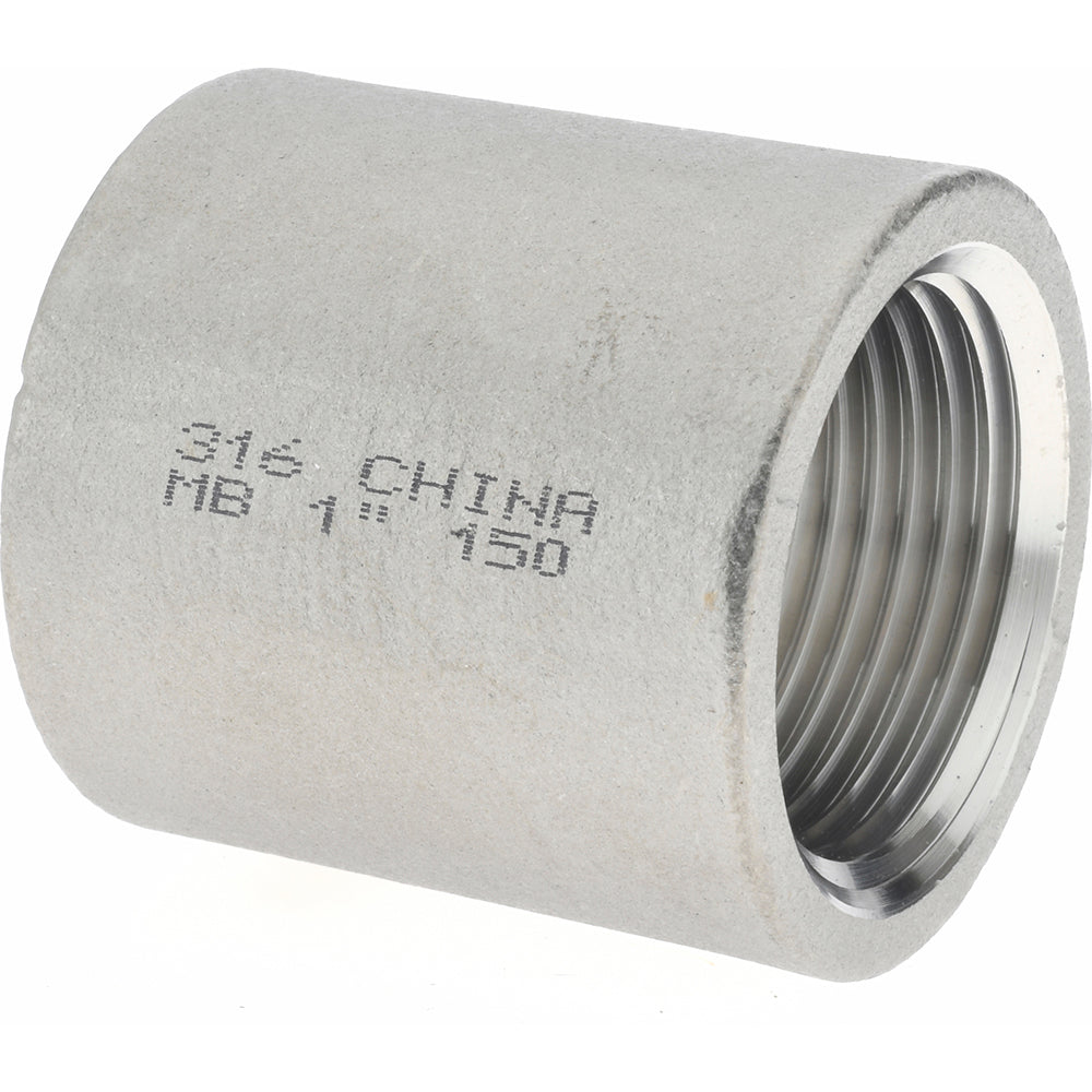 Merit Brass K611-16 Pipe Coupling 1", 316 Stainless Steel
