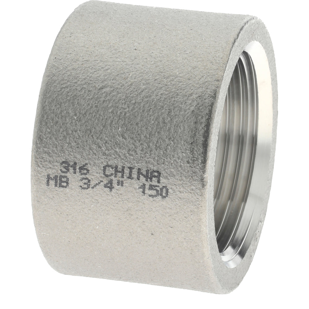 Merit Brass K611H-12 Pipe Half Coupling 3/4", 316 Stainless Steel
