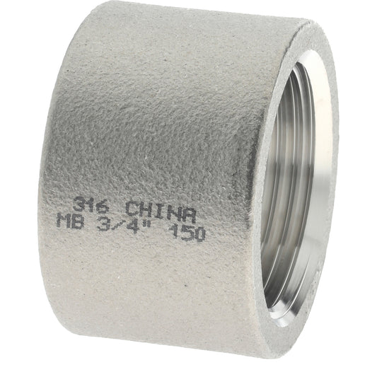 Merit Brass K611H-12 Pipe Half Coupling 3/4", 316 Stainless Steel