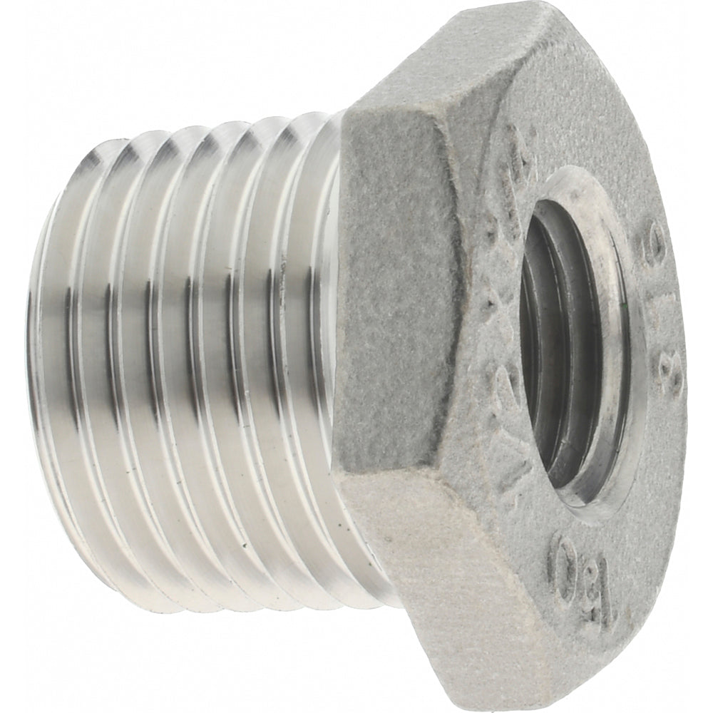 Merit Brass K614-0804 Pipe Bushing 1/2 x 1/4", 316 Stainless Steel