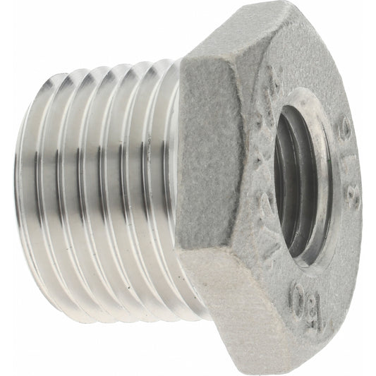 Merit Brass K614-0804 Pipe Bushing 1/2 x 1/4", 316 Stainless Steel
