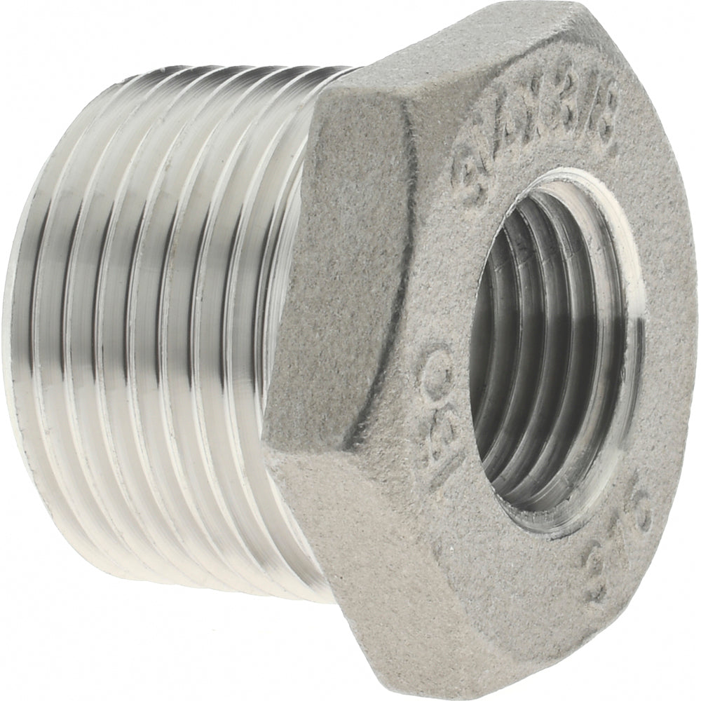 Merit Brass K614-1206 Pipe Bushing 3/4 x 3/8", 316 Stainless Steel