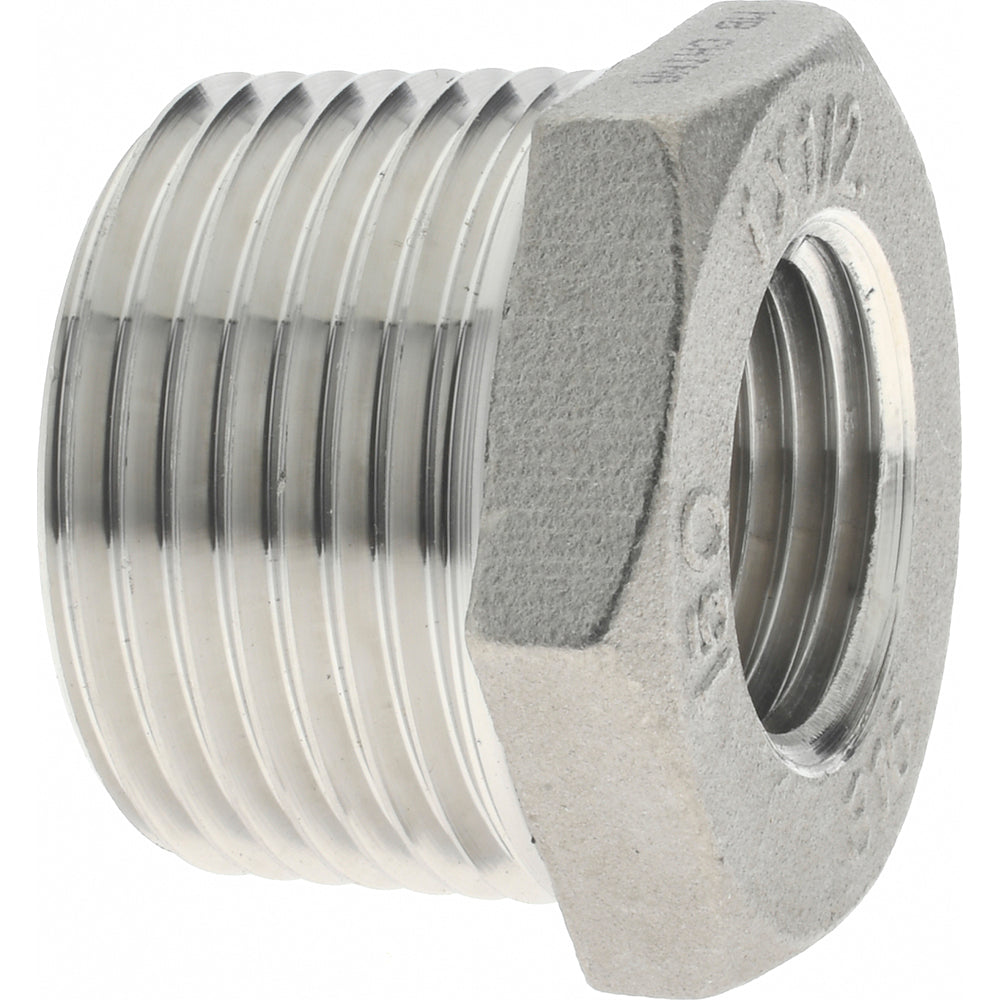 Merit Brass K614-1608 Pipe Bushing 1 x 1/2", 316 Stainless Steel