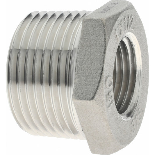 Merit Brass K614-1608 Pipe Bushing 1 x 1/2", 316 Stainless Steel