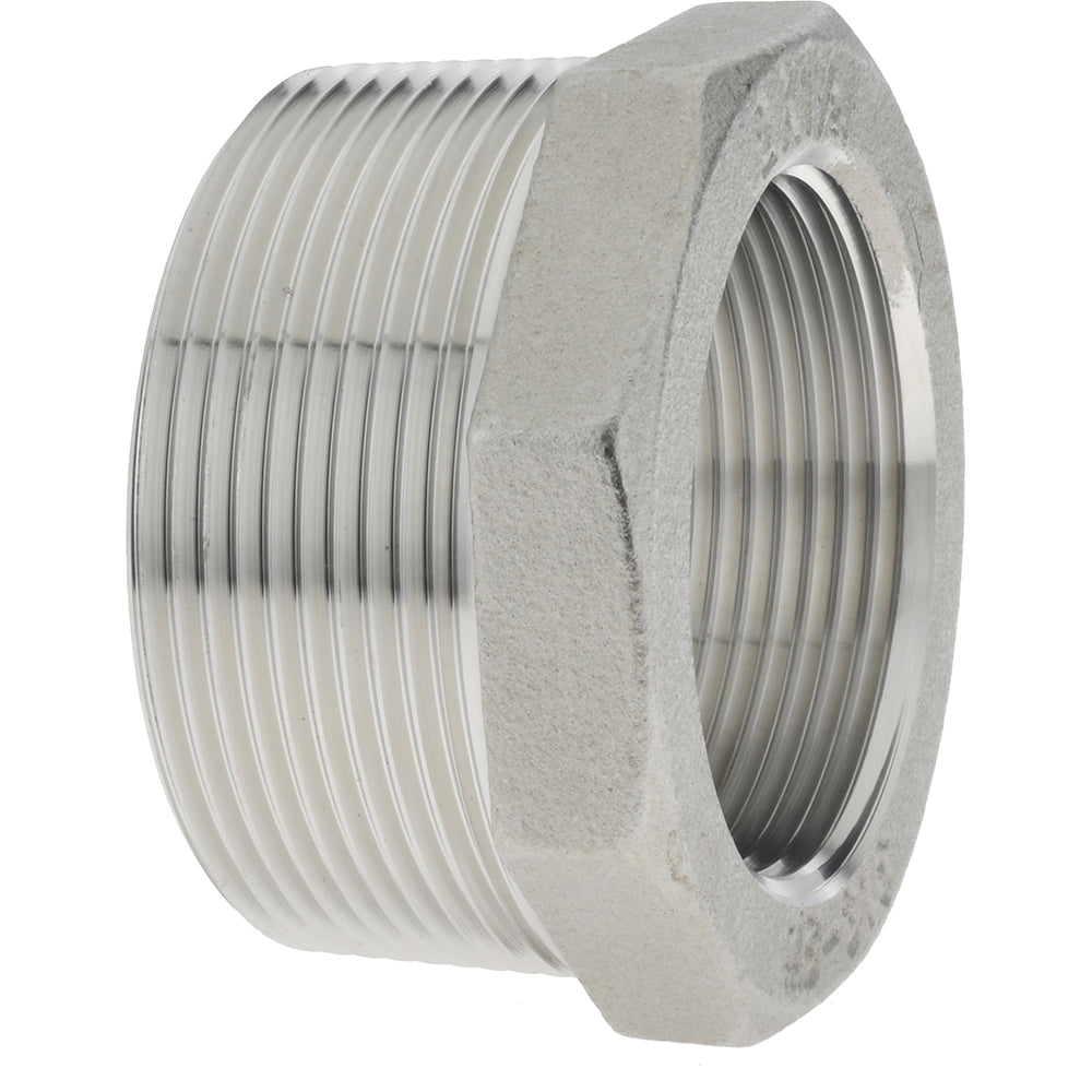 Merit Brass K614-3224 Pipe Bushing 2 x 1-1/2", 316 Stainless Steel