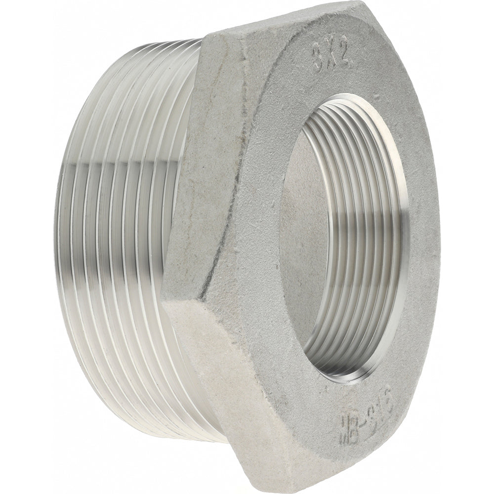 Merit Brass K614-4832 Pipe Bushing 3 x 2", 316 Stainless Steel