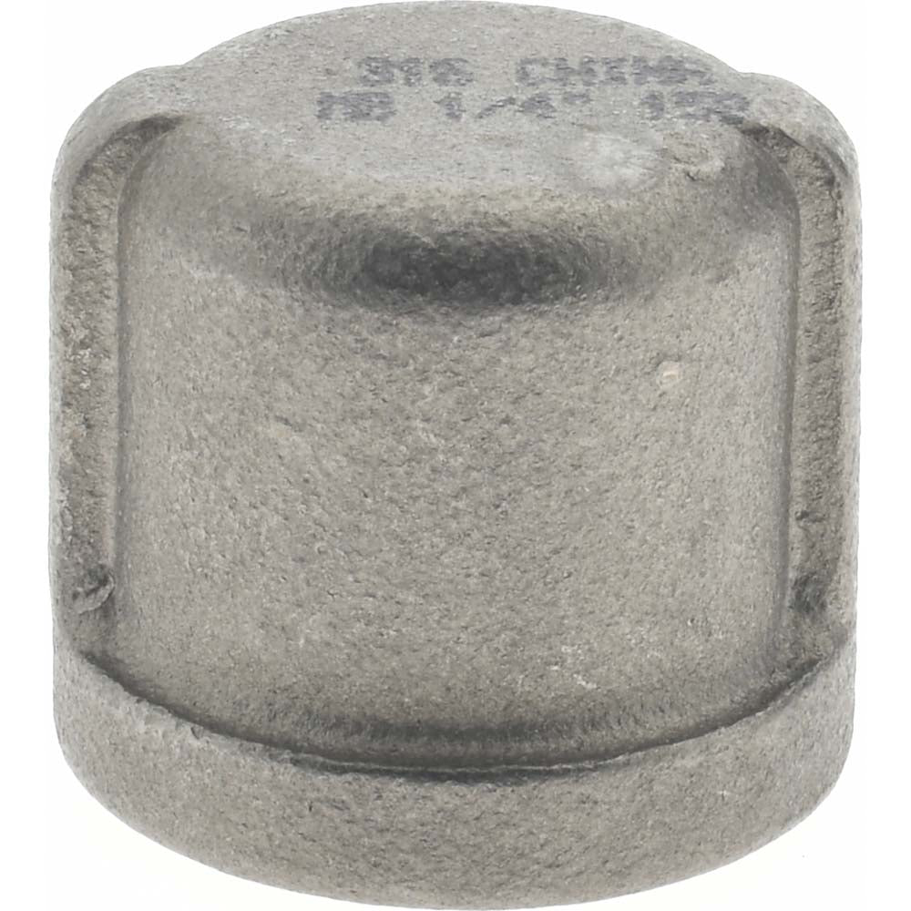 Merit Brass K616-04 Pipe End Cap 1/4", 316 Stainless Steel