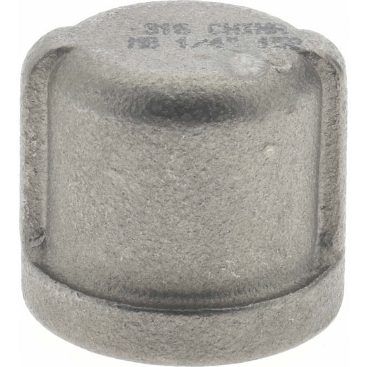 Merit Brass K616-04 Pipe End Cap 1/4", 316 Stainless Steel