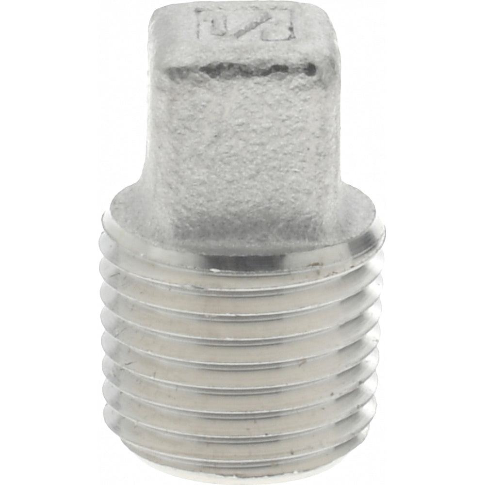 Value Collection 6SQ1/8 Pipe Square Head Plug 1/8" Fitting, 316 Stainless Steel