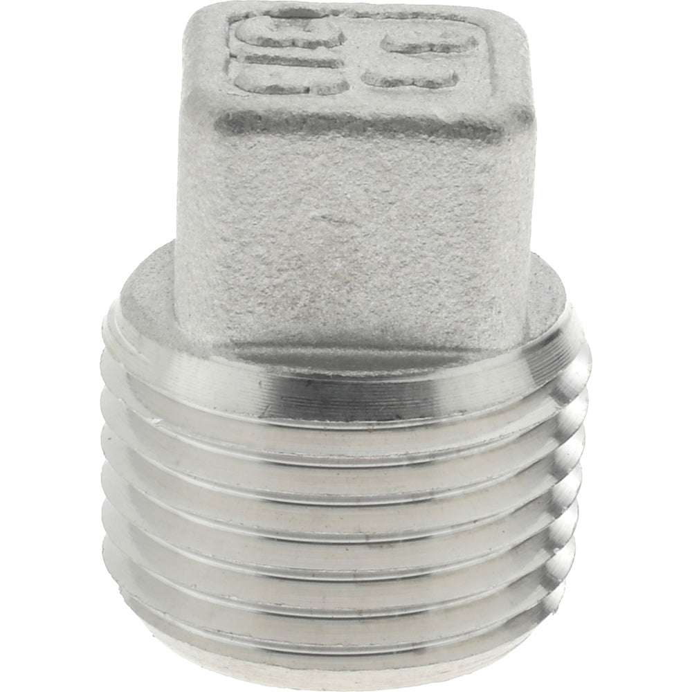 Value Collection 6SQ3/8 3/8" 316 Stainless Steel Pipe Square Head Plug