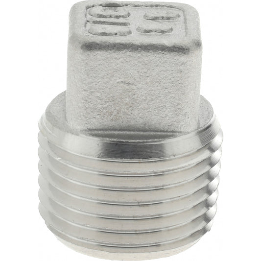Value Collection 6SQ3/8 3/8" 316 Stainless Steel Pipe Square Head Plug