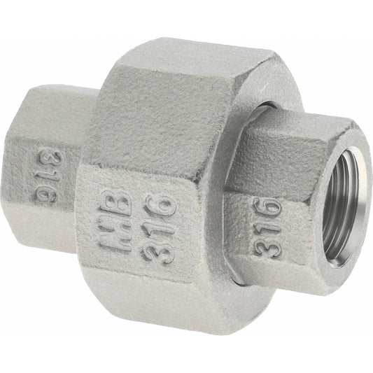 Merit Brass K687-04 Pipe Union 1/4", 316 Stainless Steel