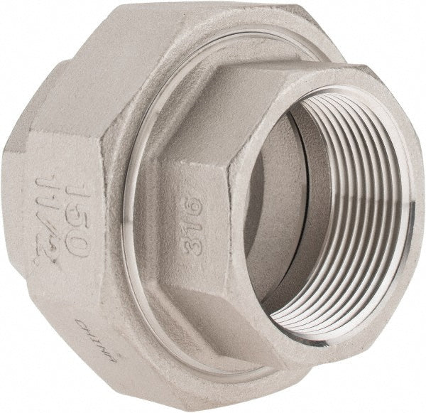 Merit Brass K687-24 Pipe Union 1-1/2", 316 Stainless Steel
