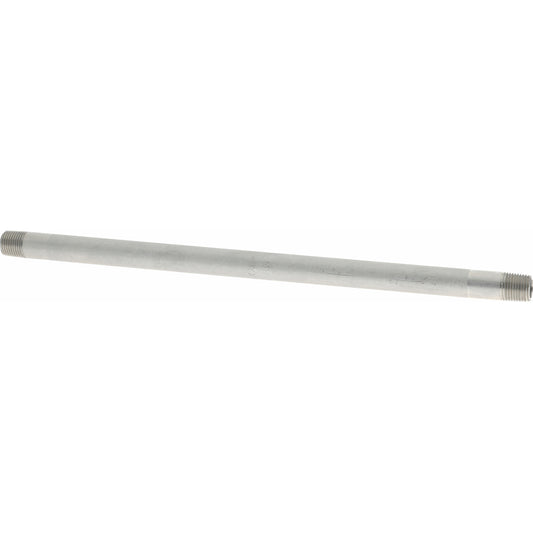 Merit Brass 4002-800 Stainless Steel Pipe Nipple 1/8" Pipe, Grade 304 & 304L