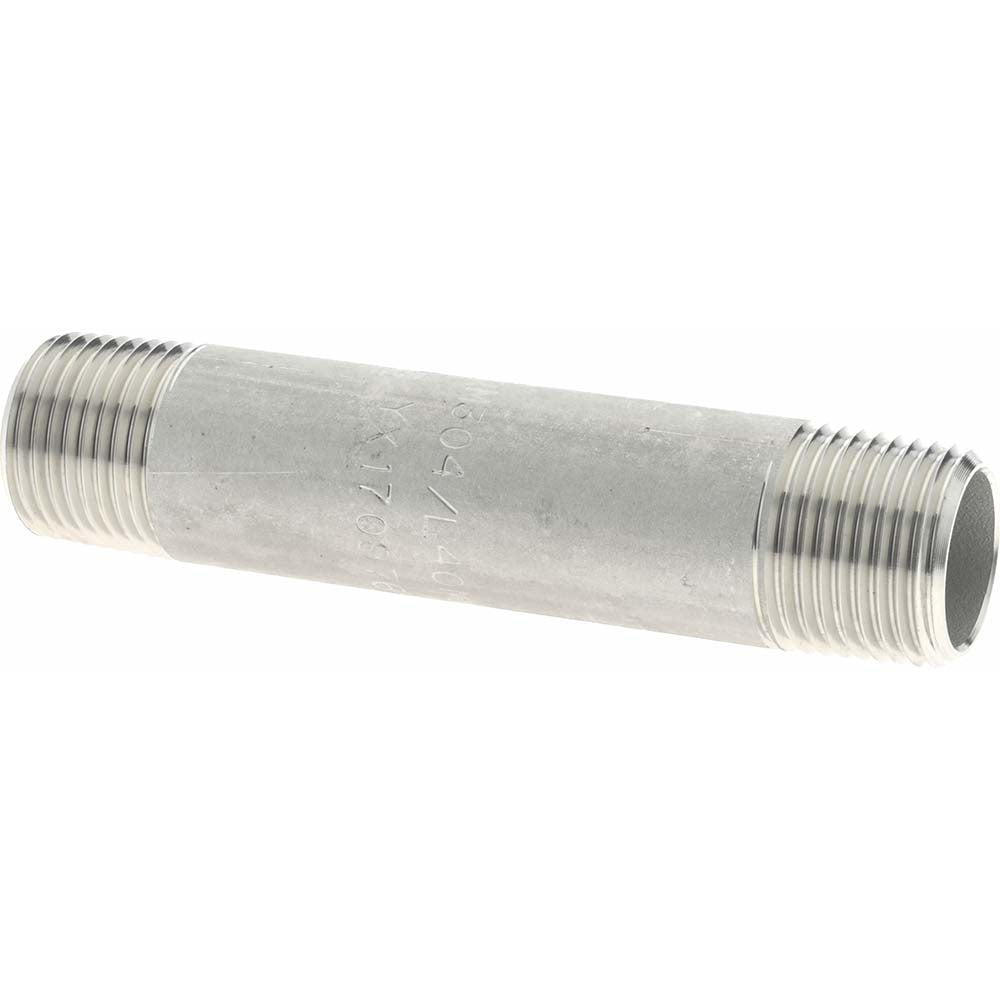 Merit Brass 4006-300 Stainless Steel Pipe Nipple 3/8" Pipe, Grade 304 & 304L