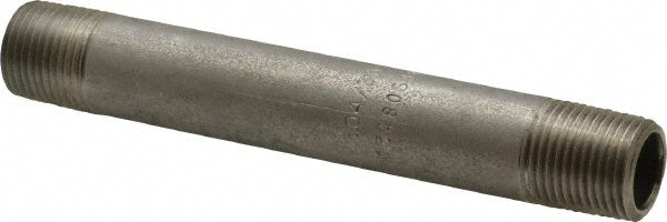 Merit Brass 4006-450 Stainless Steel Pipe Nipple 3/8" Pipe, Grade 304 & 304L