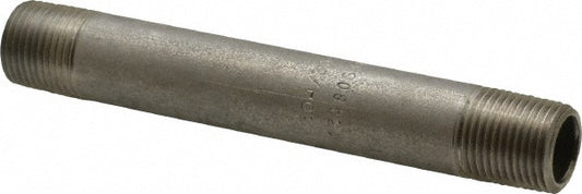 Merit Brass 4006-450 Stainless Steel Pipe Nipple 3/8" Pipe, Grade 304 & 304L